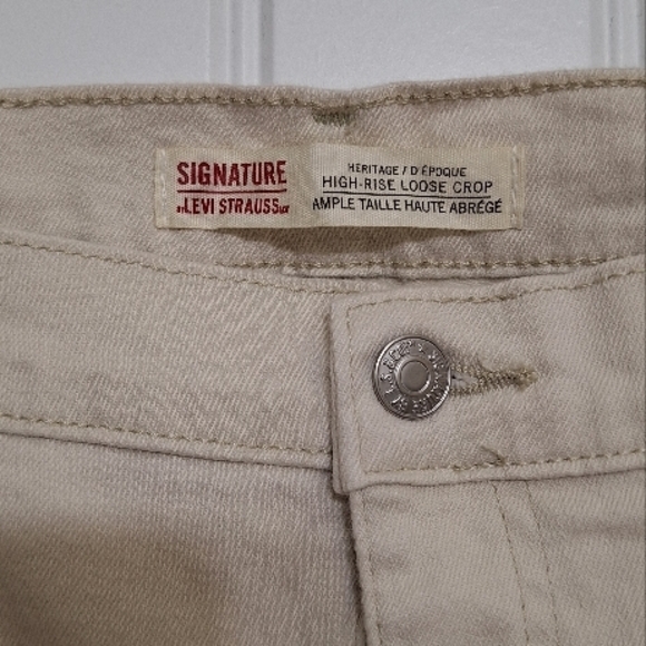 Signature from Levi Straus Heritage High rise Loose Crop Women's Jeans size W26 - Picture 5 of 13